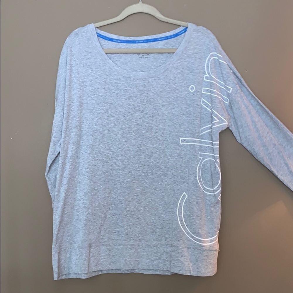 Calvin Klein long sleeve grey shirt